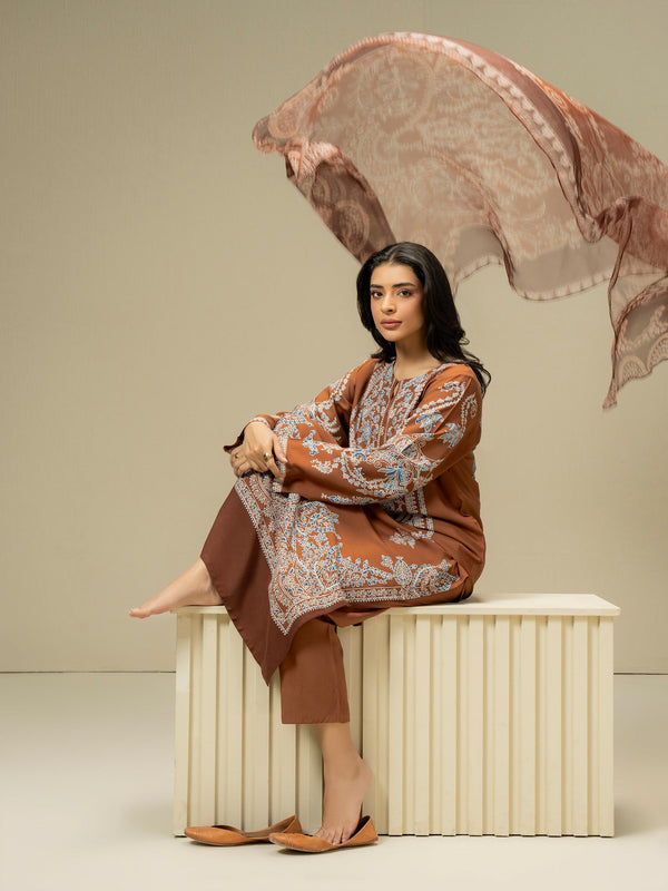 limelight 3 Piece Linen Suit-Prined (Pret)