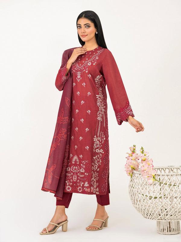 Limelight 3 Piece Missouri Suit-Embroidered (Pret)