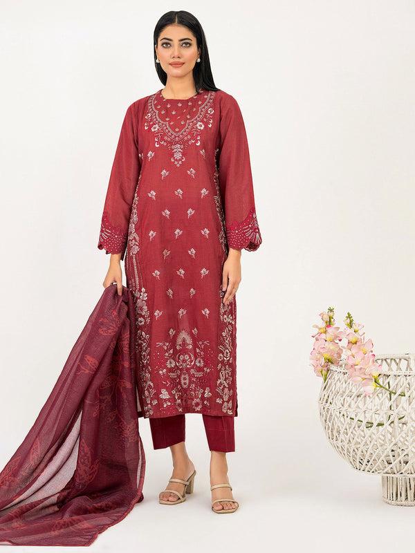 limelight 3 Piece Missouri Suit-Embroidered (Pret)