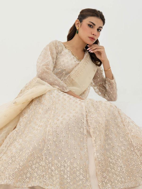 Limelight 3 Piece Organza Suit-Embroidered (Pret)