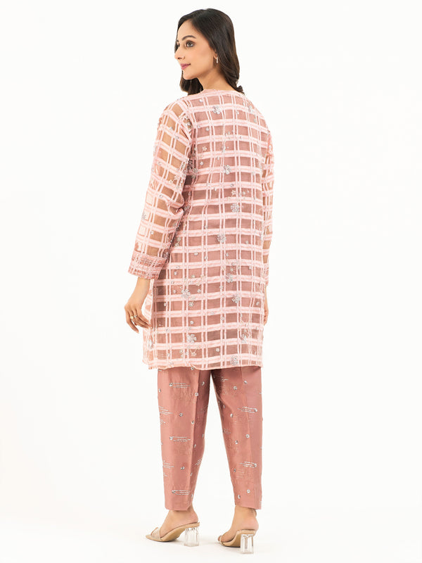 Limelight 3 Piece Organza Suit-Embroidered (Pret)