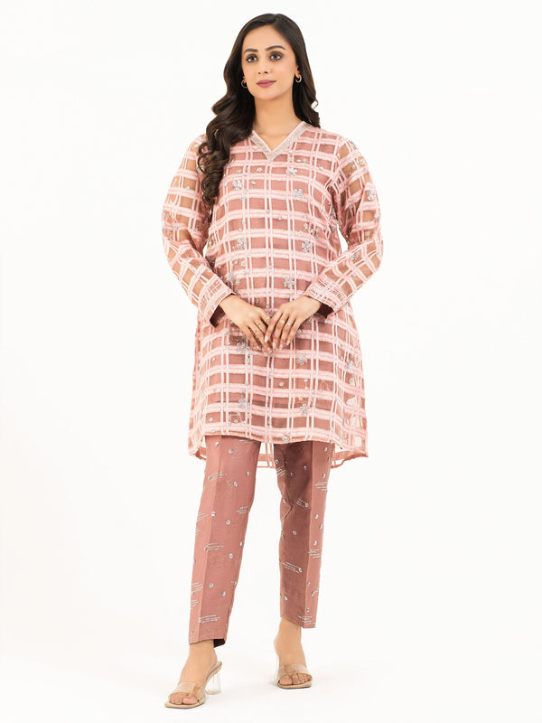 limelight 3 Piece Organza Suit-Embroidered (Pret)