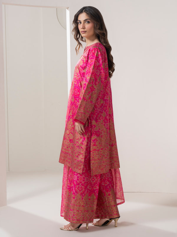 Limelight 3 Piece Satin Suit-Paste Print (Pret)