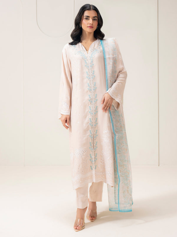 Limelight 3 Piece Silk Suit-Embroidered (Pret)