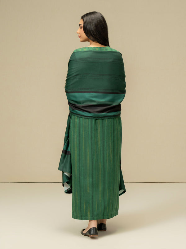 Limelight 3 Piece Yarn Dyed Suit-Embroidered (Pret)