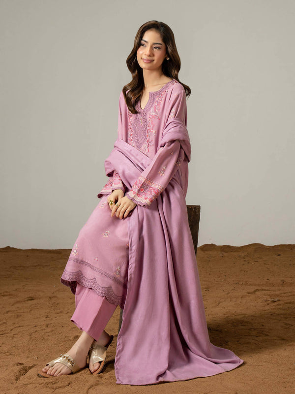 Limelight 3 Piece Zari Suit-Embroidered (Pret)