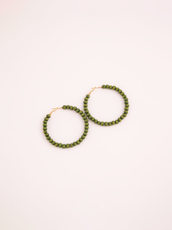 Limelight Beaded Hoop Earrings