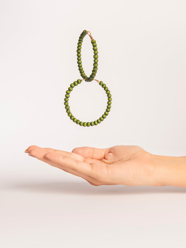 limelight Beaded Hoop Earrings