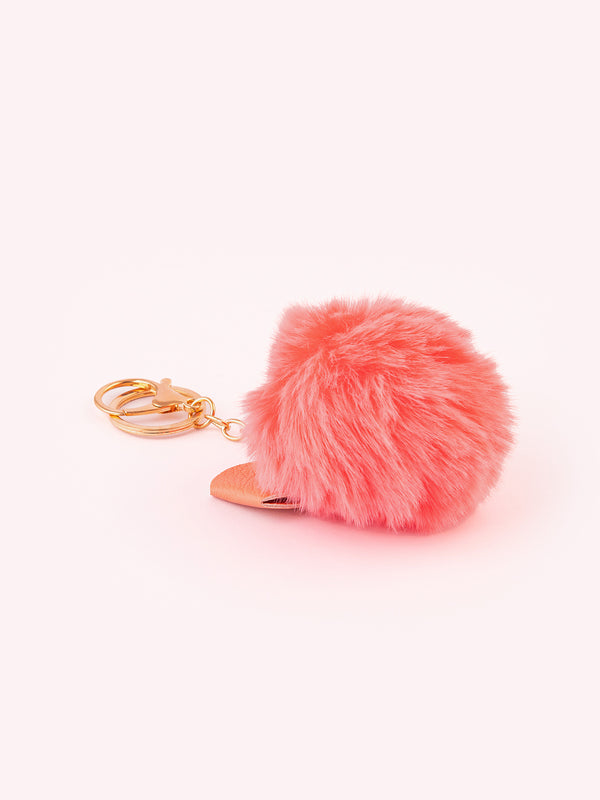 Limelight Bow Pompom Keychain