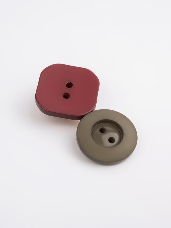 Limelight Button Hair Clips