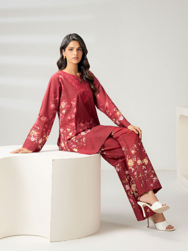 Limelight Cambric Co Ord Set-Embroidered