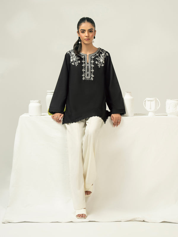 Limelight Cambric Kurti-Embroidered (Pret)