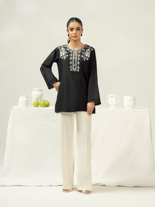 Limelight Cambric Kurti-Embroidered (Pret)