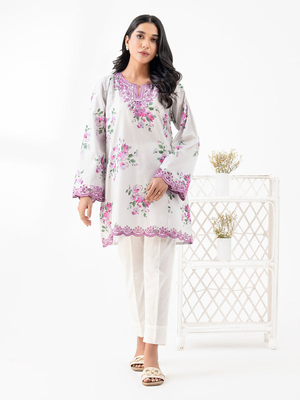 Limelight Cambric Kurti-Embroidered (Pret)