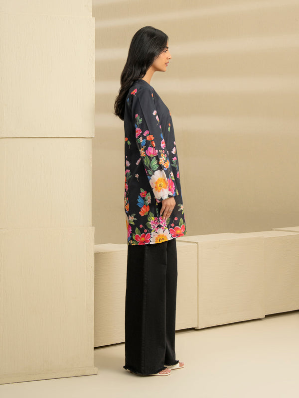 Limelight Cambric Kurti-Embroidered (Pret) Black