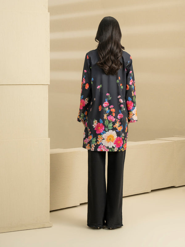 Limelight Cambric Kurti-Embroidered (Pret) Black