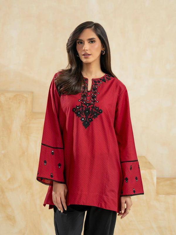 Limelight Cambric Kurti-Embroidered (Pret)