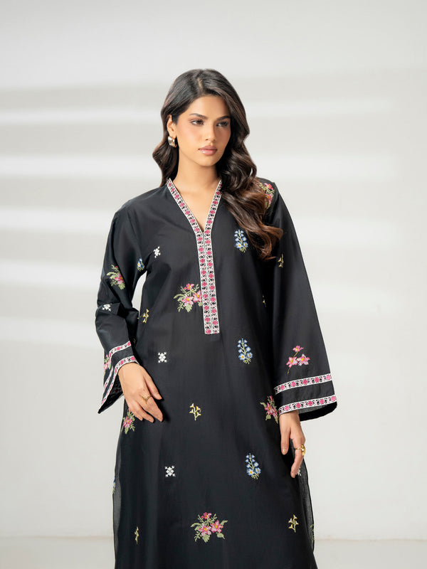 Limelight Cambric Shirt-Embroidered (Pret)