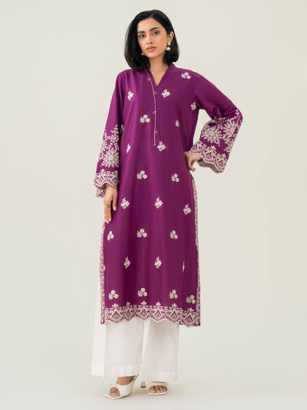 Limelight Cambric Shirt-Embroidered (Pret)