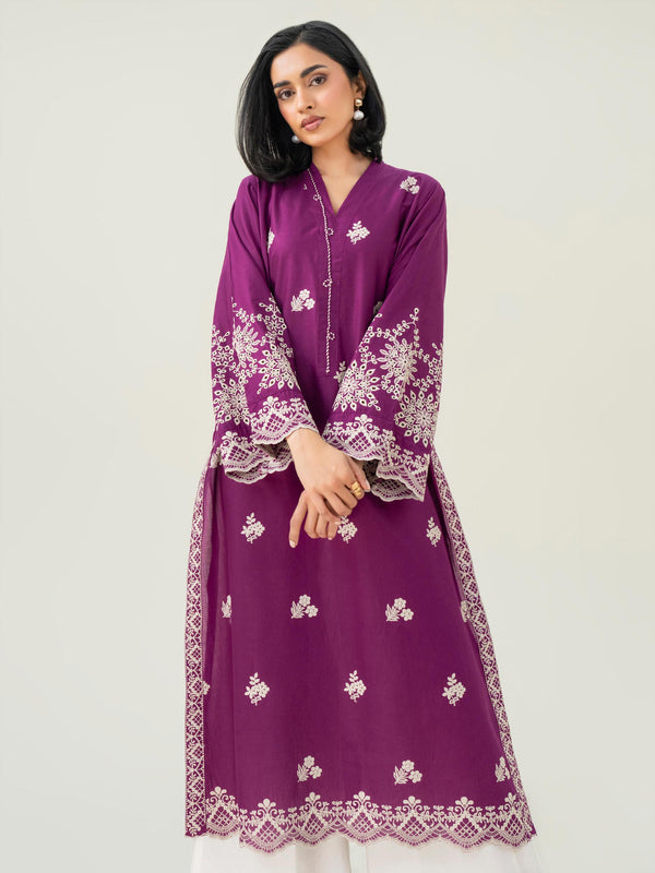 Limelight Cambric Shirt-Embroidered (Pret)