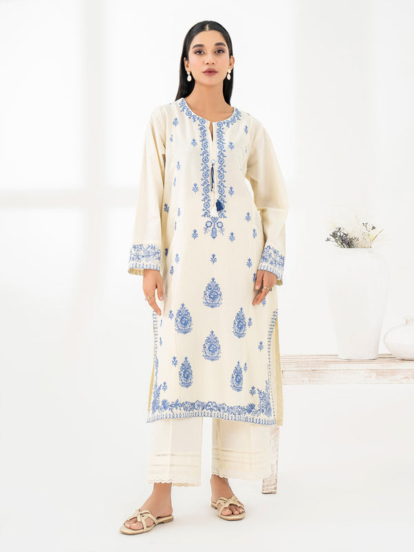 Limelight Cambric Shirt-Embroidered (Pret)