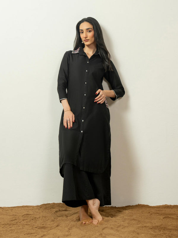 limelight Cambric Shirt-Embroidered (Pret)