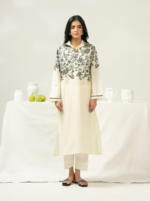 Limelight Cambric Shirt-Embroidered (Pret)