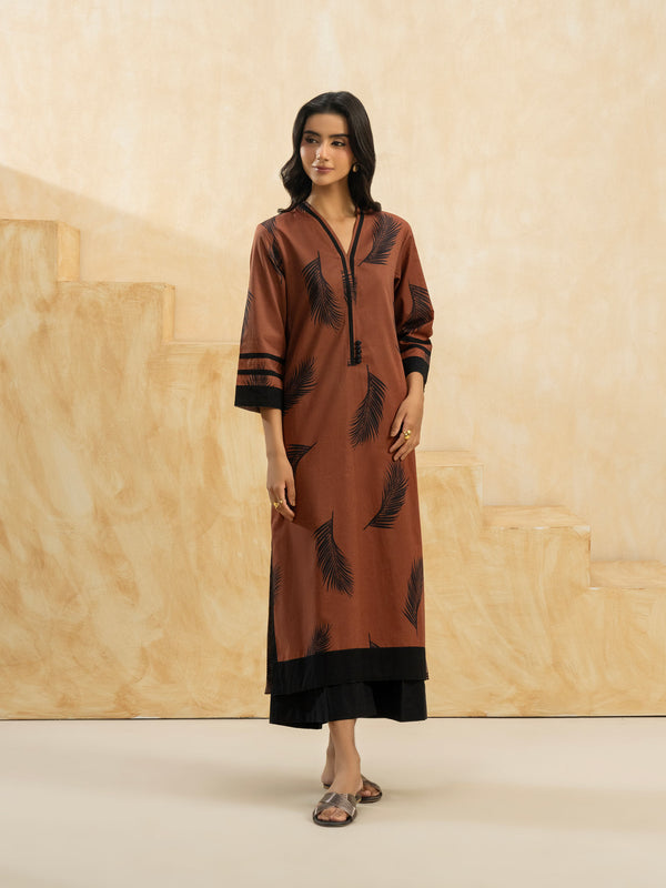 Limelight Cambric Shirt-Printed (Pret) Rust