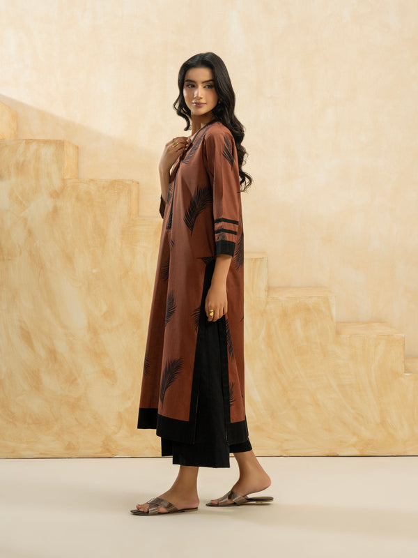 Limelight Cambric Shirt-Printed (Pret) Rust