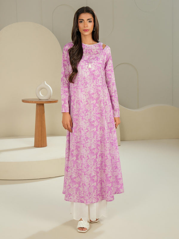 limelight Cambric Shirt-Printed (Unstitched) Lilac