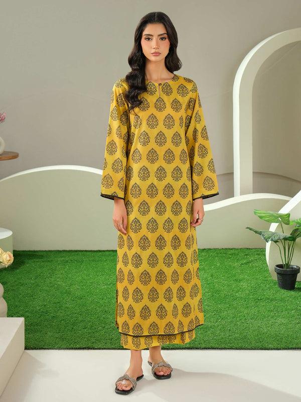 limelight Cambric Shirt-Printed (Unstitched) Yellow