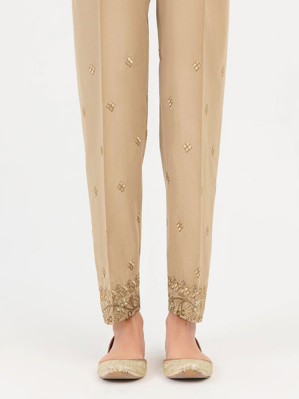 limelight Cambric Trouser-Embroidered (Pret)