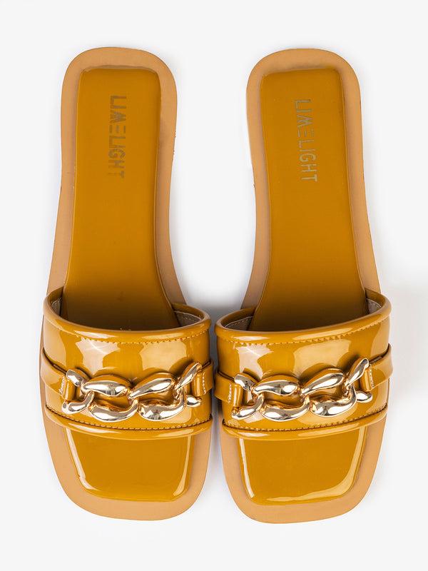 Limelight Chain Embellished Flats