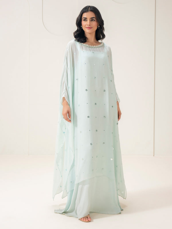 Limelight Chiffon Shirt-Embellished (Pret)