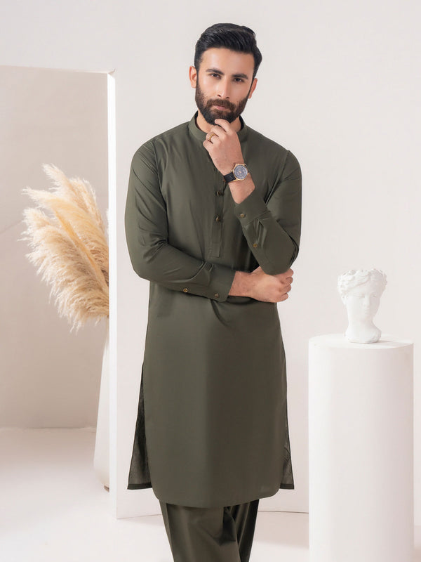 Limelight Cotton Suit Green