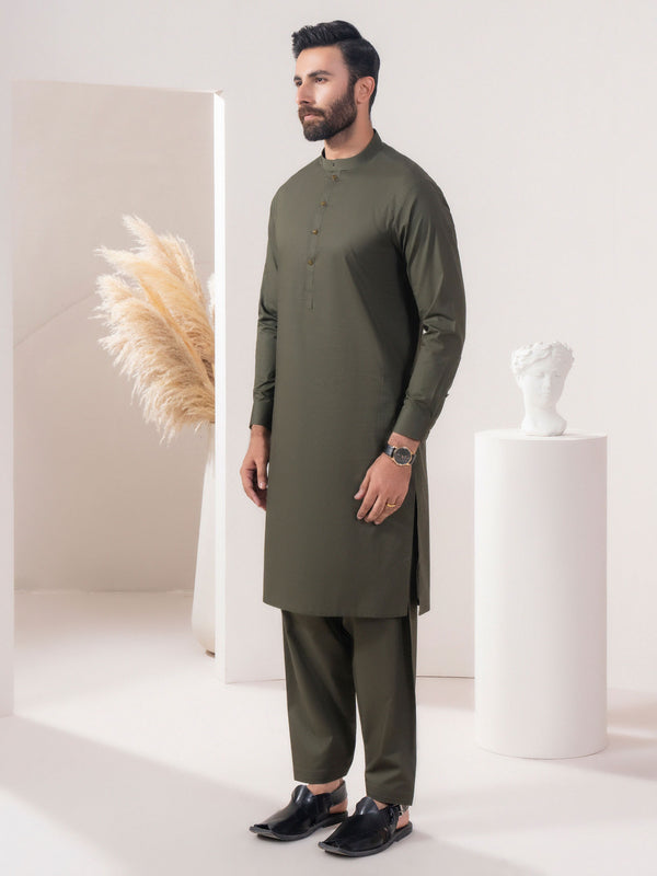 Limelight Cotton Suit Green