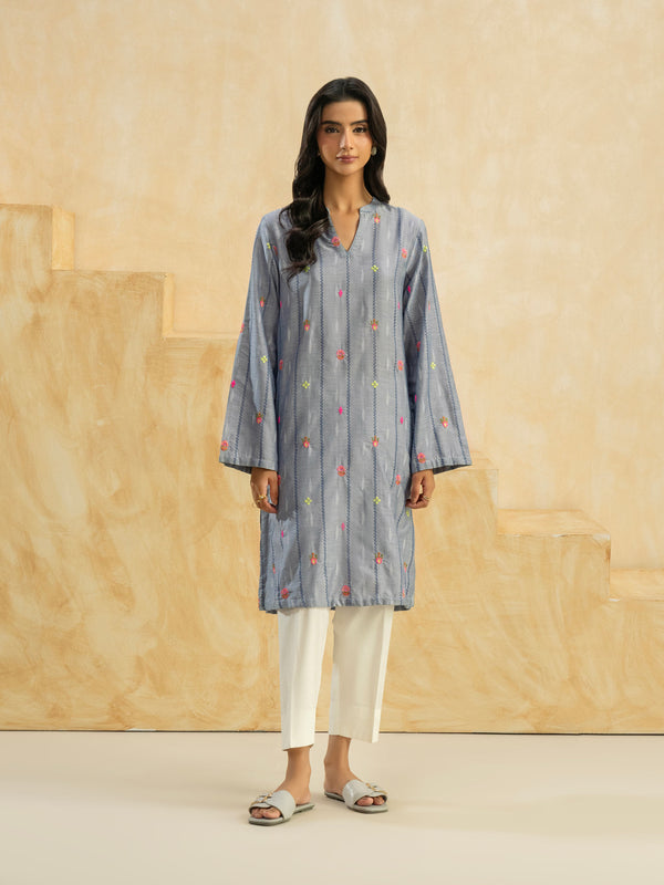 Limelight Denim Shirt-Embroidered (Pret)