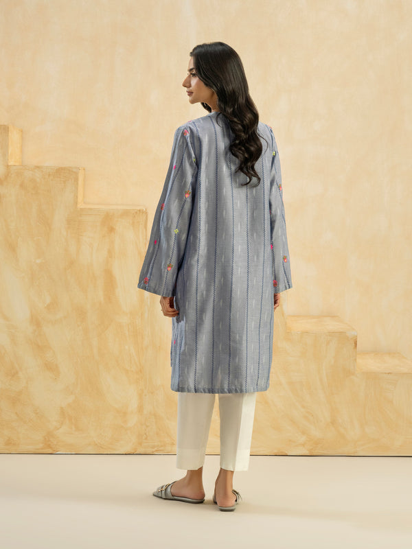 Limelight Denim Shirt-Embroidered (Pret)