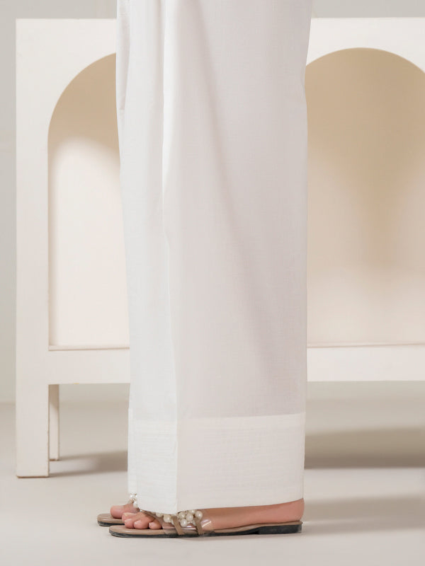 Limelight Dyed Cambric Shalwar (Pret) White