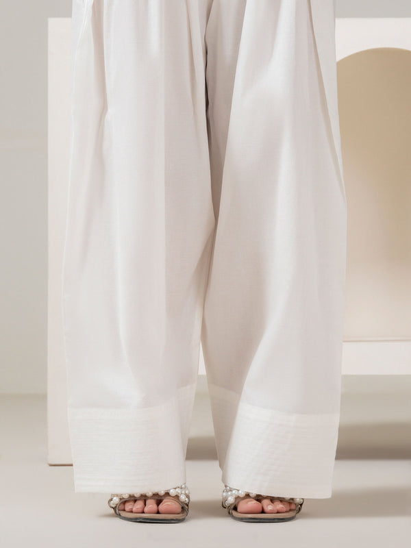 limelight Dyed Cambric Shalwar (Pret) White