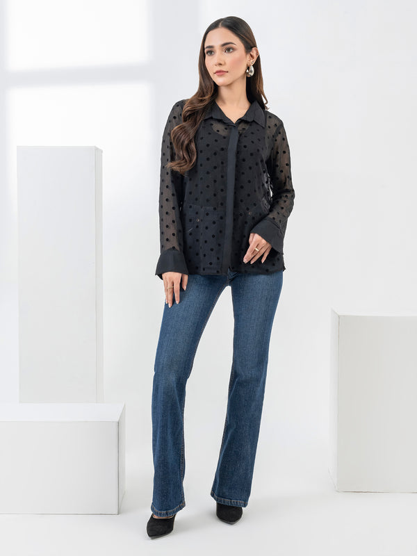 limelight Dyed Chiffon Top