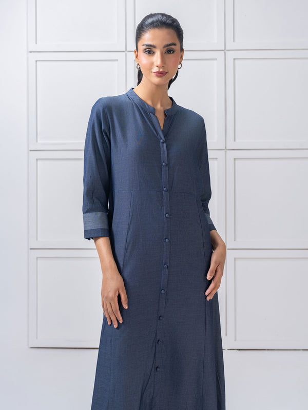 Limelight Dyed Denim Dress Grey