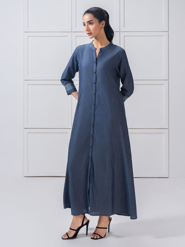 Limelight Dyed Denim Dress Grey