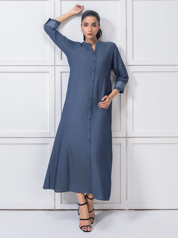 Limelight Dyed Denim Dress Grey