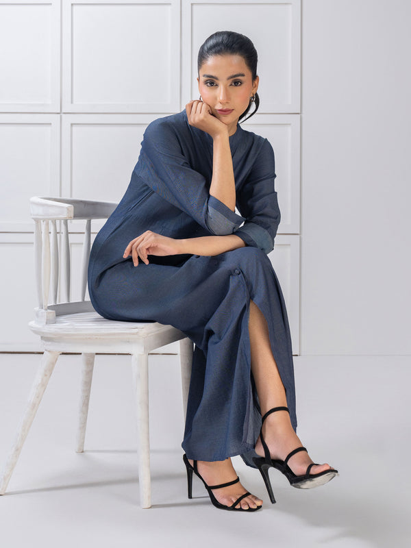 limelight Dyed Denim Dress Grey