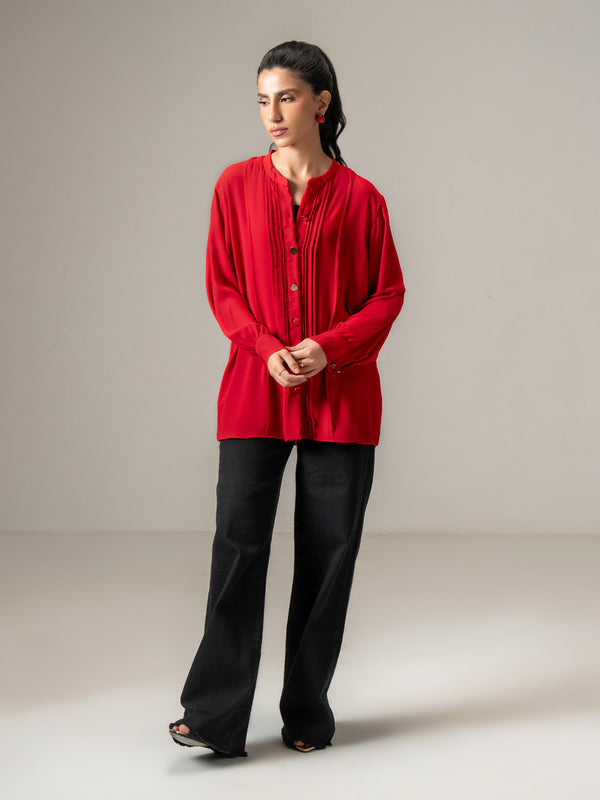 limelight Dyed Grip Top Red