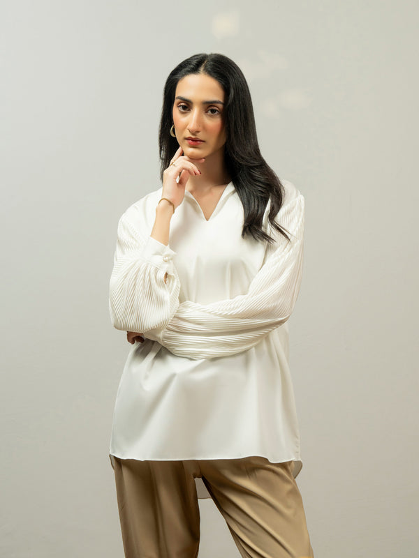 limelight Dyed Grip Top White