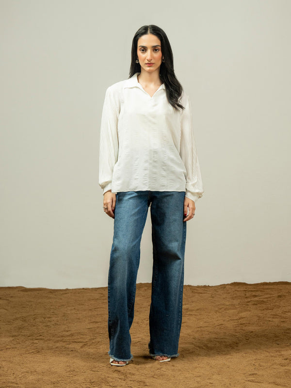 limelight Dyed Grip Top White