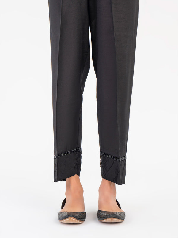 limelight Dyed Raw Silk Trouser (Pret)