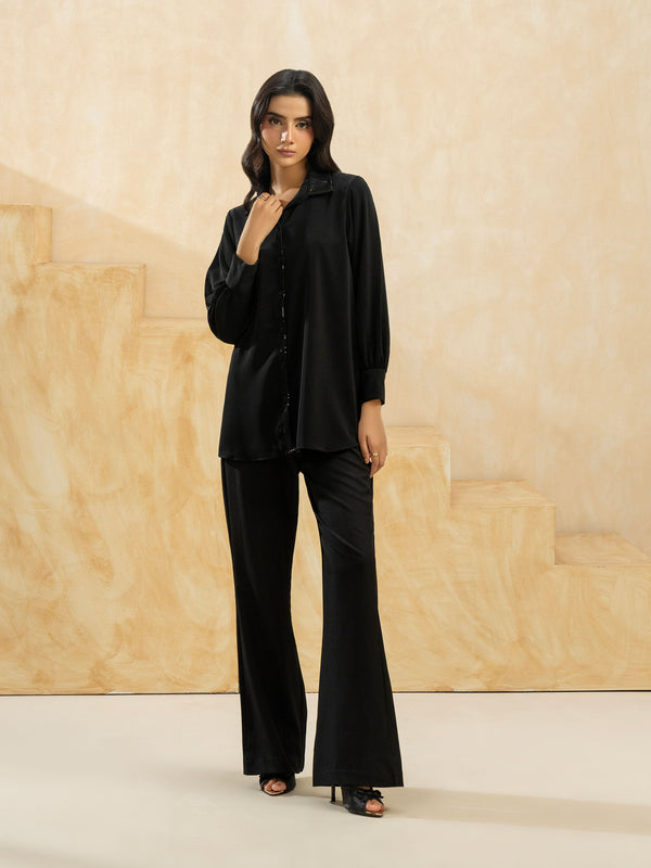 Limelight Dyed Silk Top Black